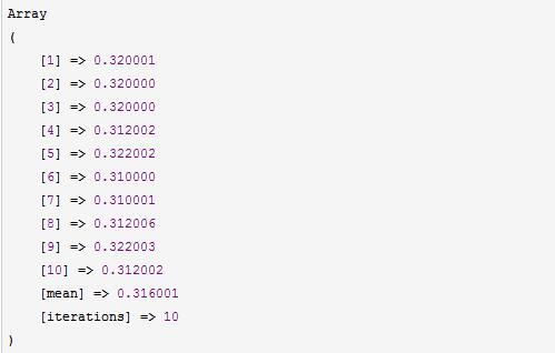 PHP 代碼優化測試(Benchmark數據測試)