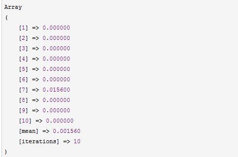 PHP 代碼優化測試(Benchmark數據測試)
