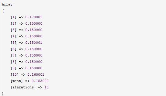 PHP 代碼優化測試(Benchmark數據測試)