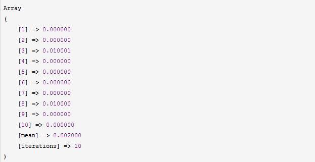 PHP 代碼優化測試(Benchmark數據測試)