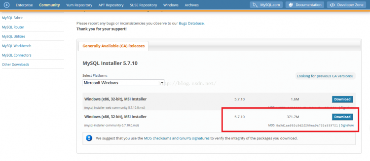 MYSQL數據庫mysql 5.7.10 安裝配置方法圖文教程