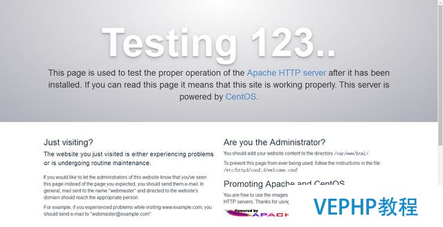 centos7 部署Apache服務器