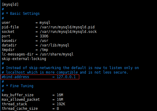 Mysql學習Ubuntu16.04 server下配置MySQL，并開啟遠程連接的方法