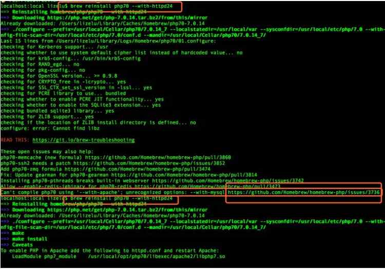 MYSQL數據庫macOS Sierra安裝Apache2.4+PHP7.0+MySQL5.7.16