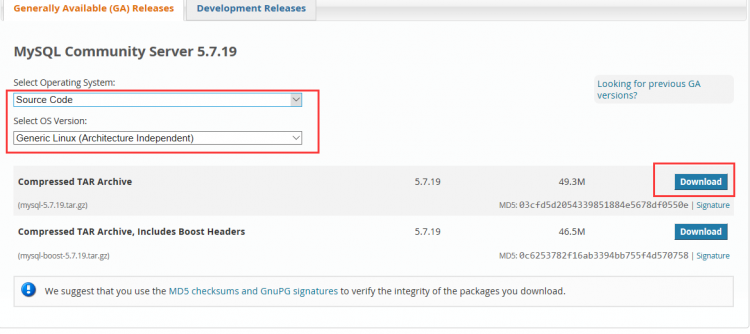 Mysql入門(mén)Linux下Centos7安裝Mysql5.7.19的詳細(xì)教程