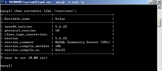 Mysql入門MySQL綠色版(zip解壓版)的安裝圖文教程（mysql-5.6.22-win32.zip）