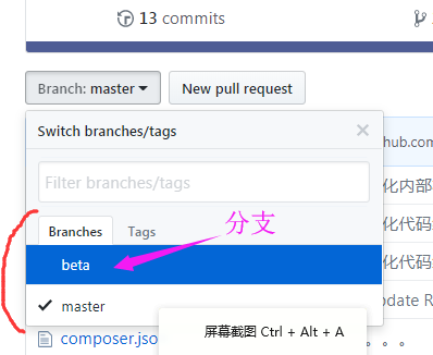 window phpstorm和linux上如何安裝github項目分支